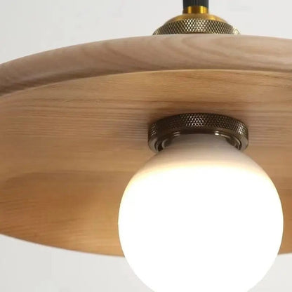 Farmhouse Style Wood Pendant Light Fixture