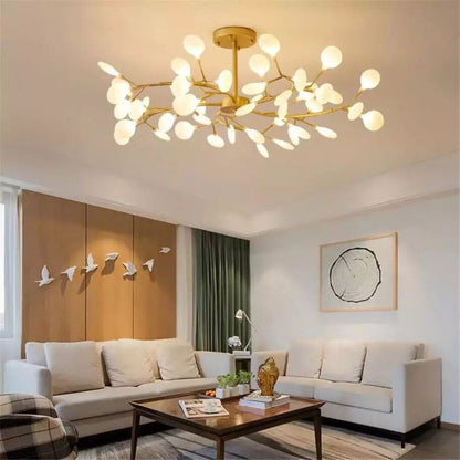 Elegant Brass Drop Ceiling Lamp