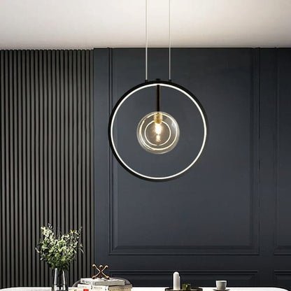 Sleek Chrome Pendant Ceiling Light