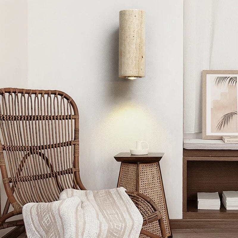 Black Stone LED Wall Lamp