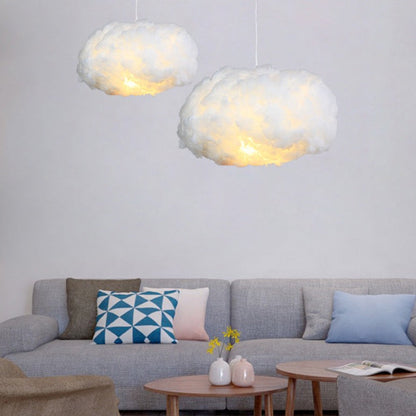 Classic Cream Linen Pendant Light Shade - OutfitLondon