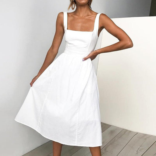 Chic Strapless Sundress for Women - OutfitLondon