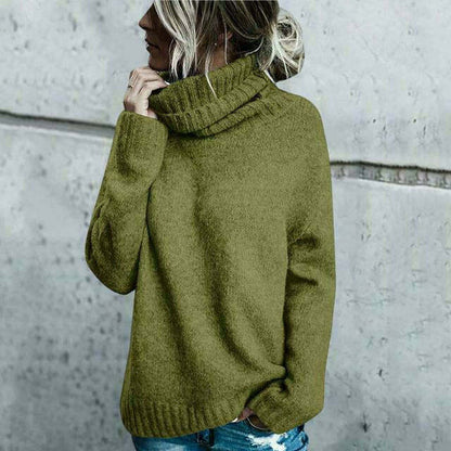 Large Women's Wool Crew Neck Sweater
