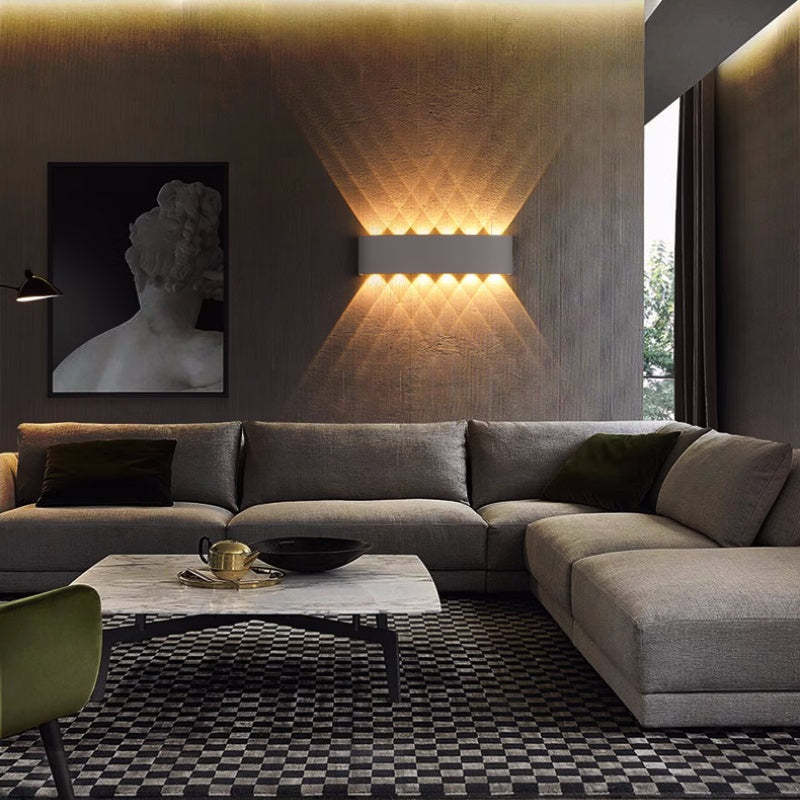 Contemporary Slim 2-Light LED Wall Fixture