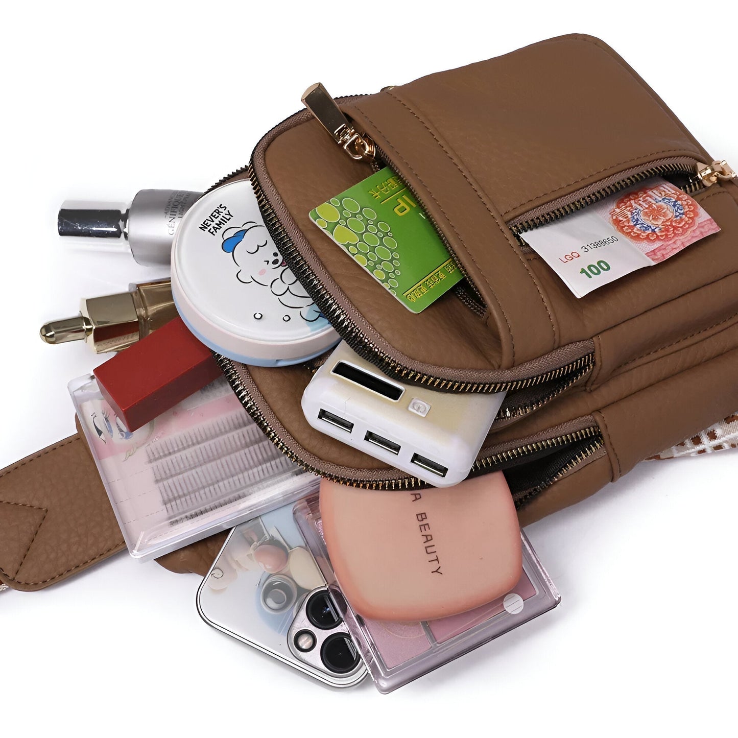 Compact Everyday Ladies Handbag with Multiple Pockets