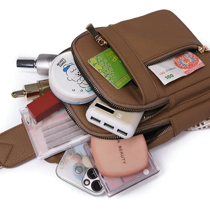 Compact Everyday Ladies Handbag with Multiple Pockets