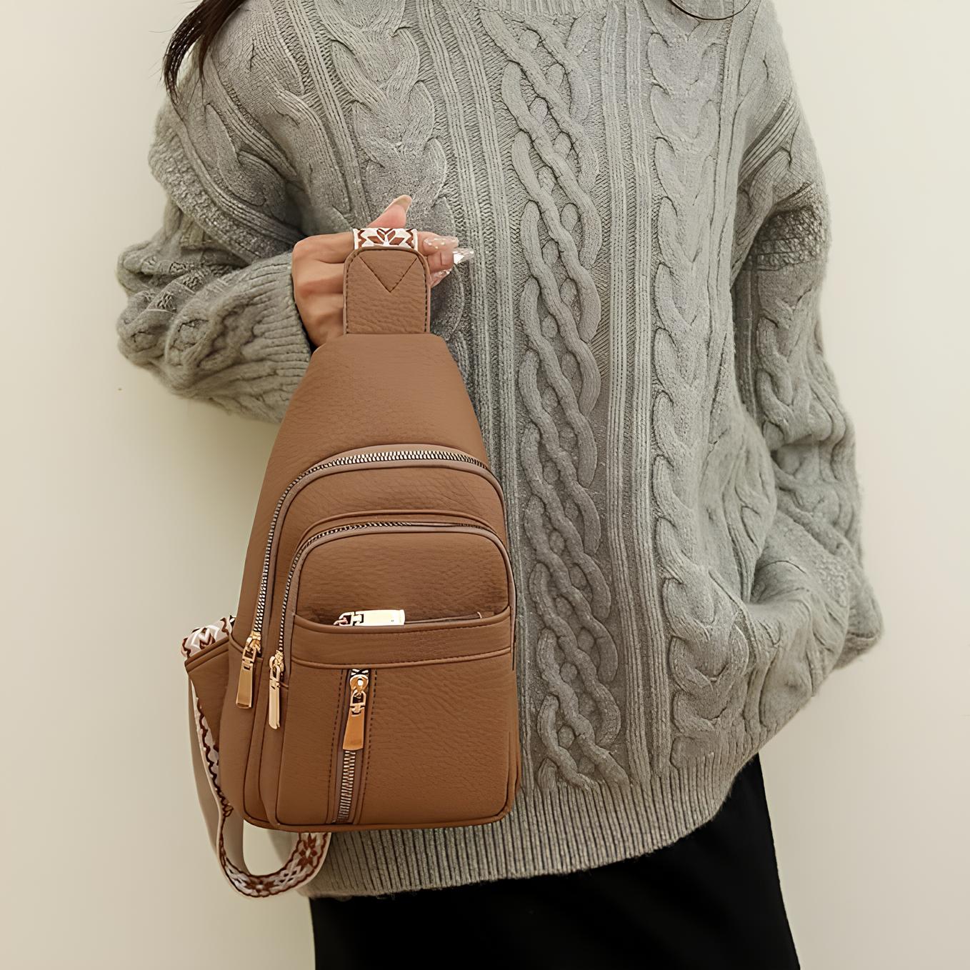 Compact Everyday Ladies Handbag with Multiple Pockets