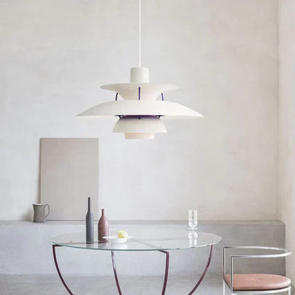 Stylish LED Hanging Lamp With Glass Shade