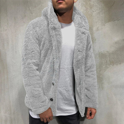Warm Fleece Hooded Sweatshirt for Men