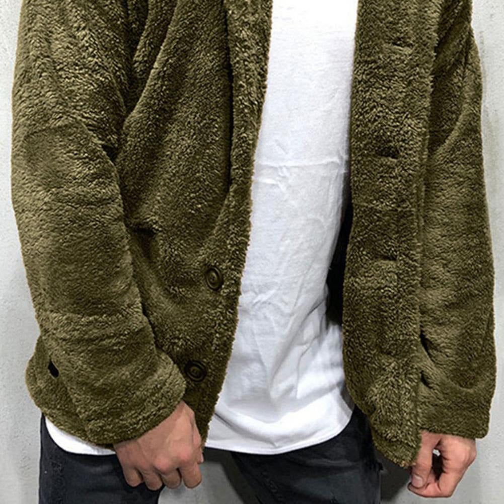 Warm Fleece Hooded Sweatshirt for Men