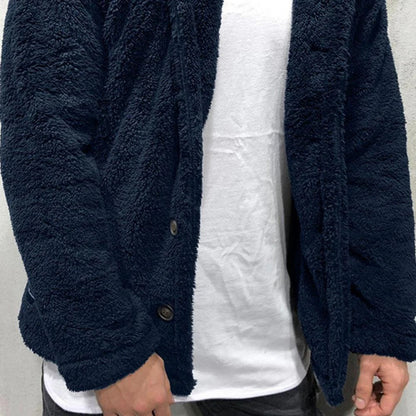 Warm Fleece Hooded Sweatshirt for Men