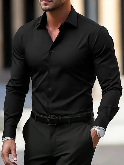 Luxury Cotton Classic Men's Dress Shirt