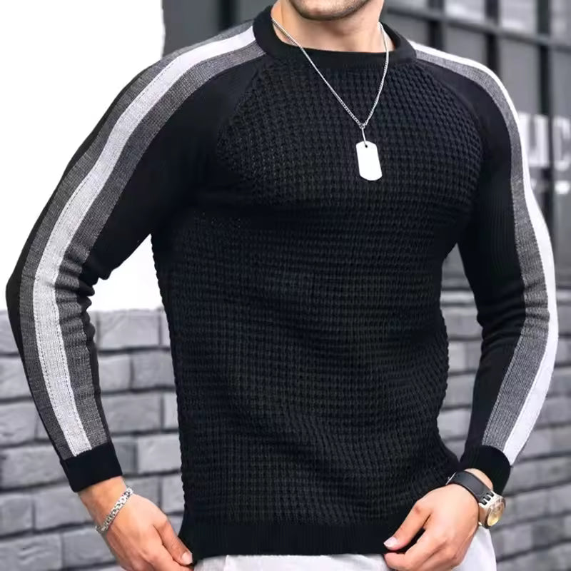 Fitted Merino Wool Crew Neck Sweater - OutfitLondon