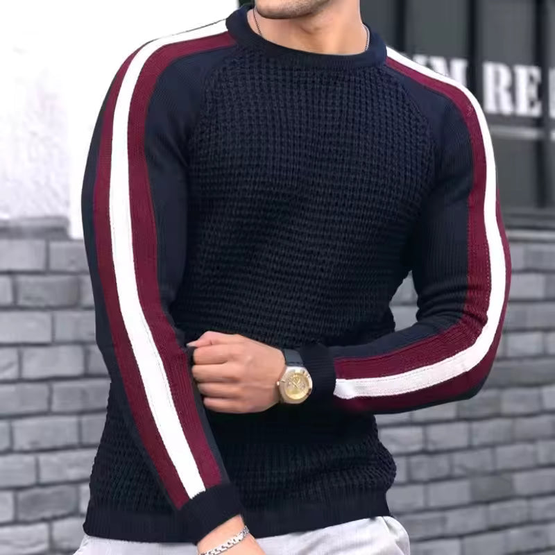 Fitted Merino Wool Crew Neck Sweater