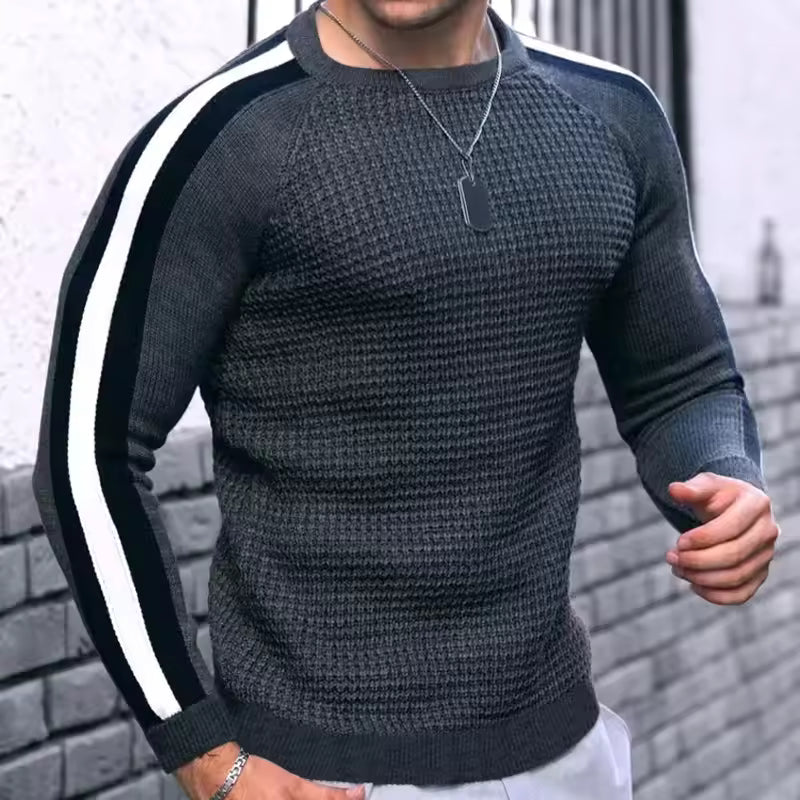Fitted Merino Wool Crew Neck Sweater