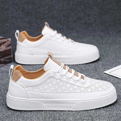 Men's Breathable White Running Shoes