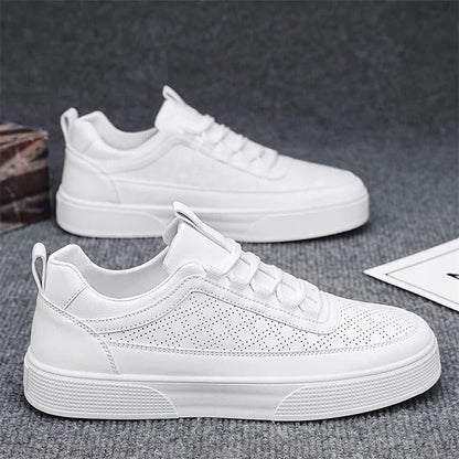 Men's Breathable White Running Shoes