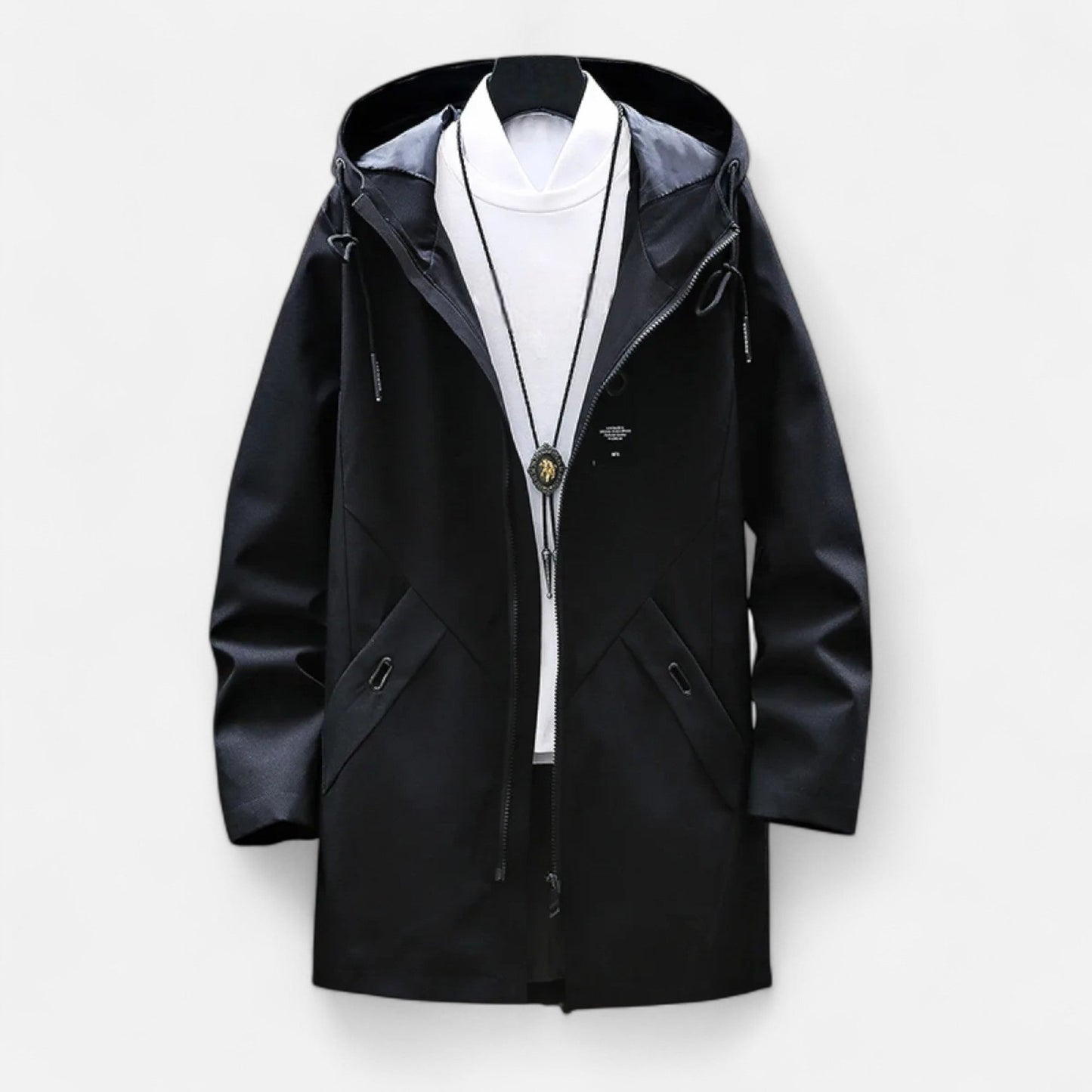 Relaxed Fit Mens Cotton Parka Coat