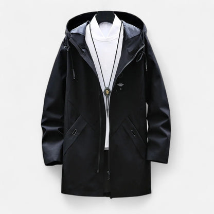 Relaxed Fit Mens Cotton Parka Coat