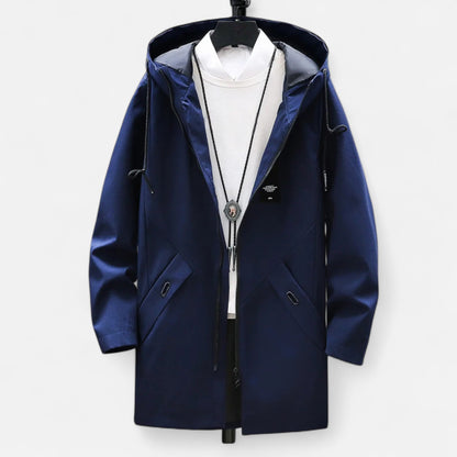 Relaxed Fit Mens Cotton Parka Coat
