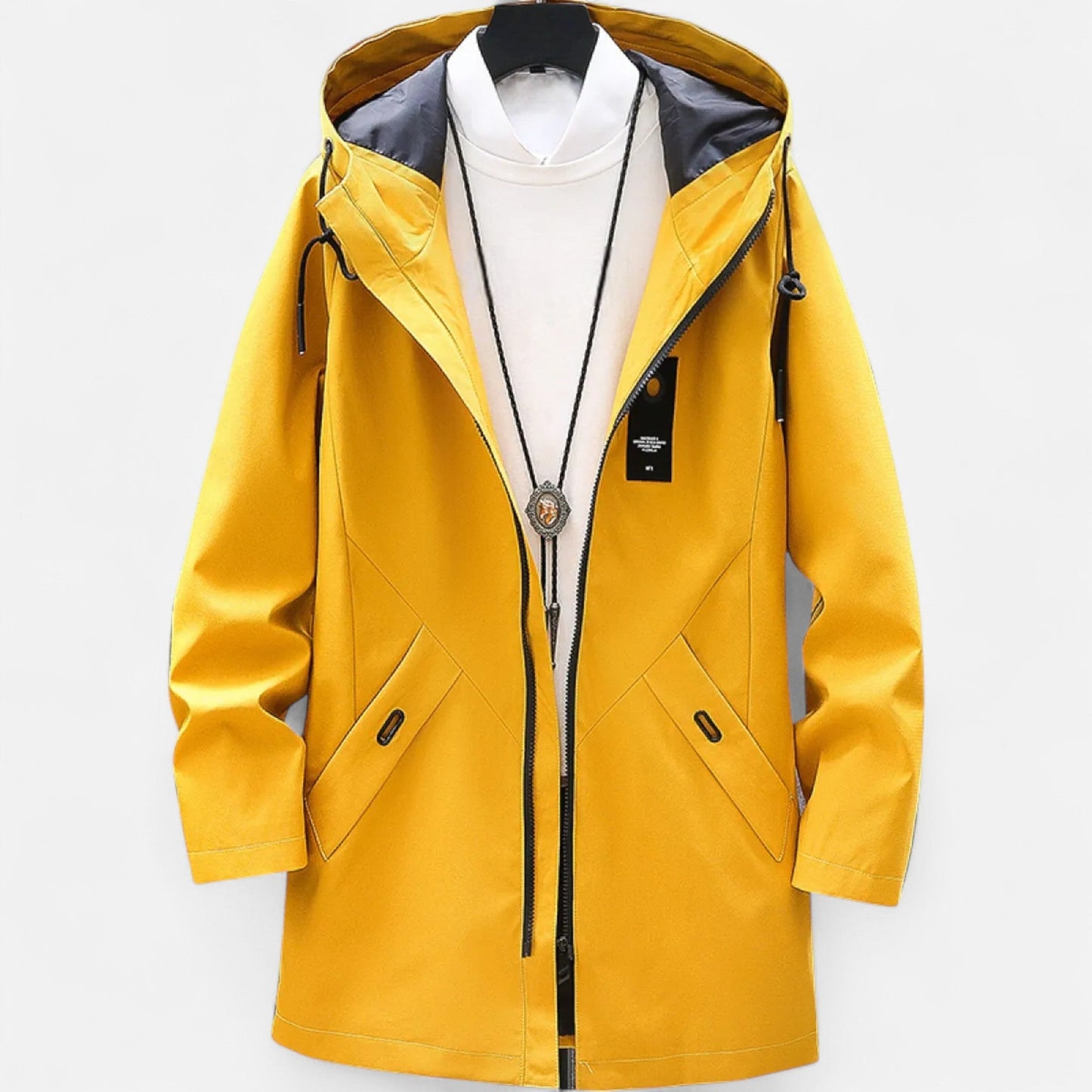 Relaxed Fit Mens Cotton Parka Coat