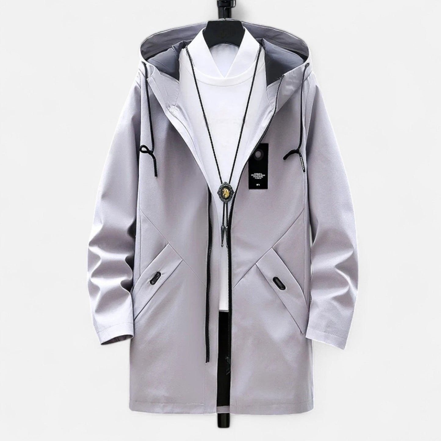 Relaxed Fit Mens Cotton Parka Coat