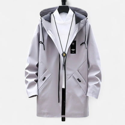 Relaxed Fit Mens Cotton Parka Coat
