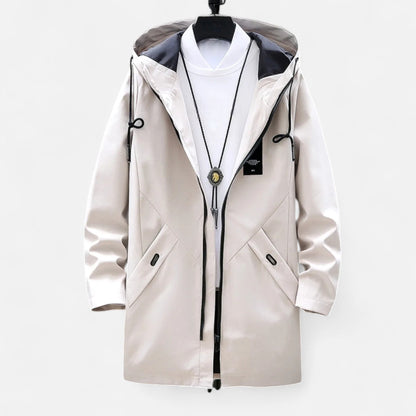 Relaxed Fit Mens Cotton Parka Coat