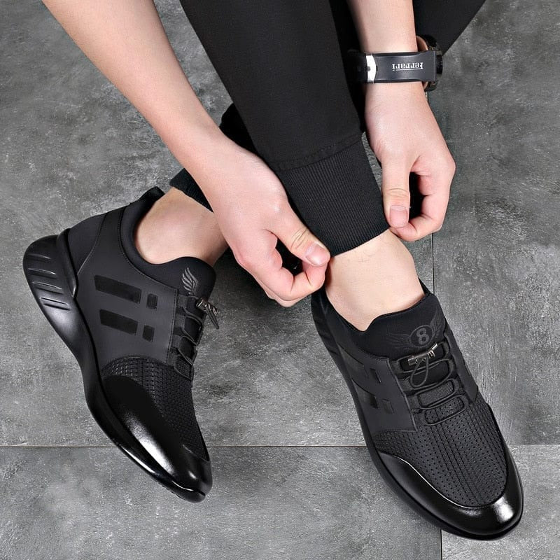 Comfortable Dark Grey Breathable Sneakers