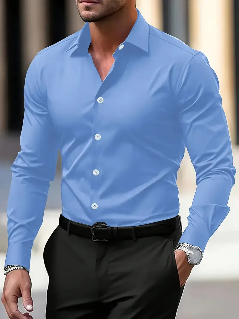 Luxury Cotton Classic Men's Dress Shirt
