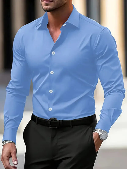 Luxury Cotton Classic Men's Dress Shirt