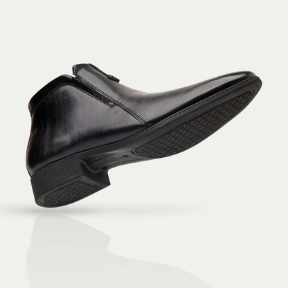 Classic Men's Leather Ankle Boots - Formal Dress Shoes