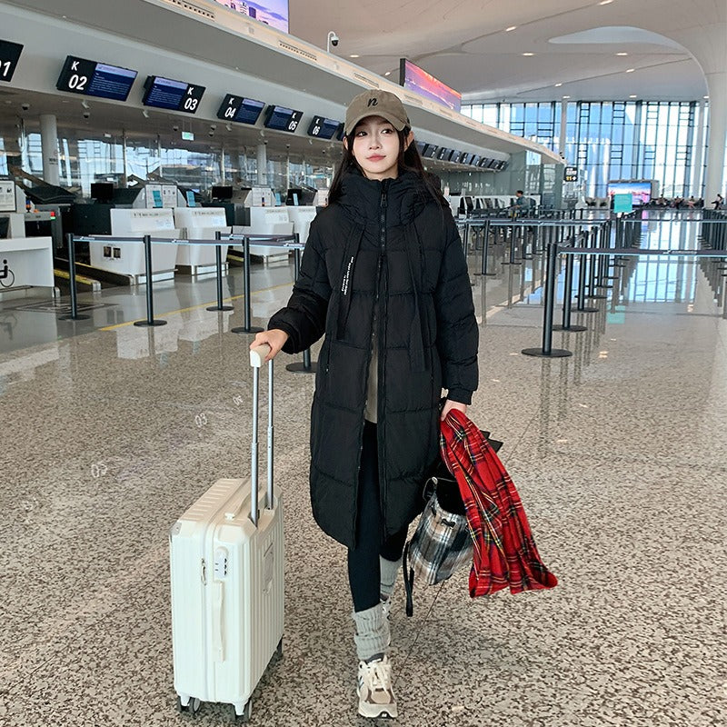 Warm Long Puffer Coat for Women - OutfitLondon