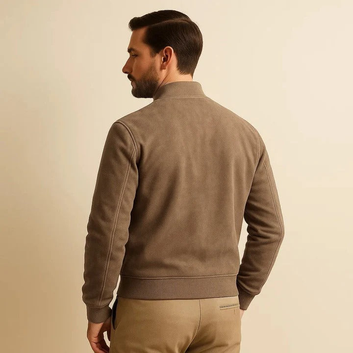 Luxury Suede Mens Jacket Autumn Fashion Coat