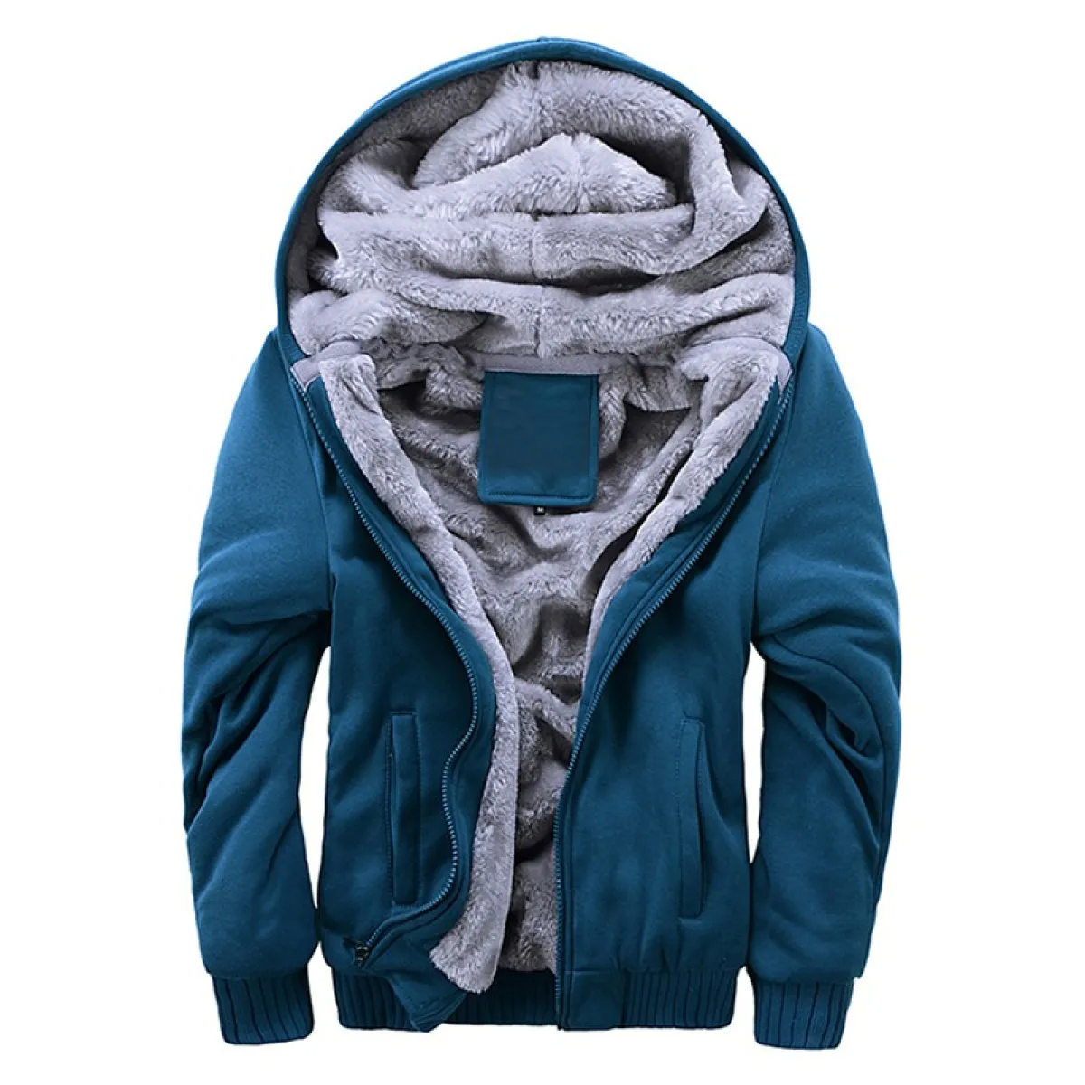 Warm Men's Fleece Hoodie Jacket