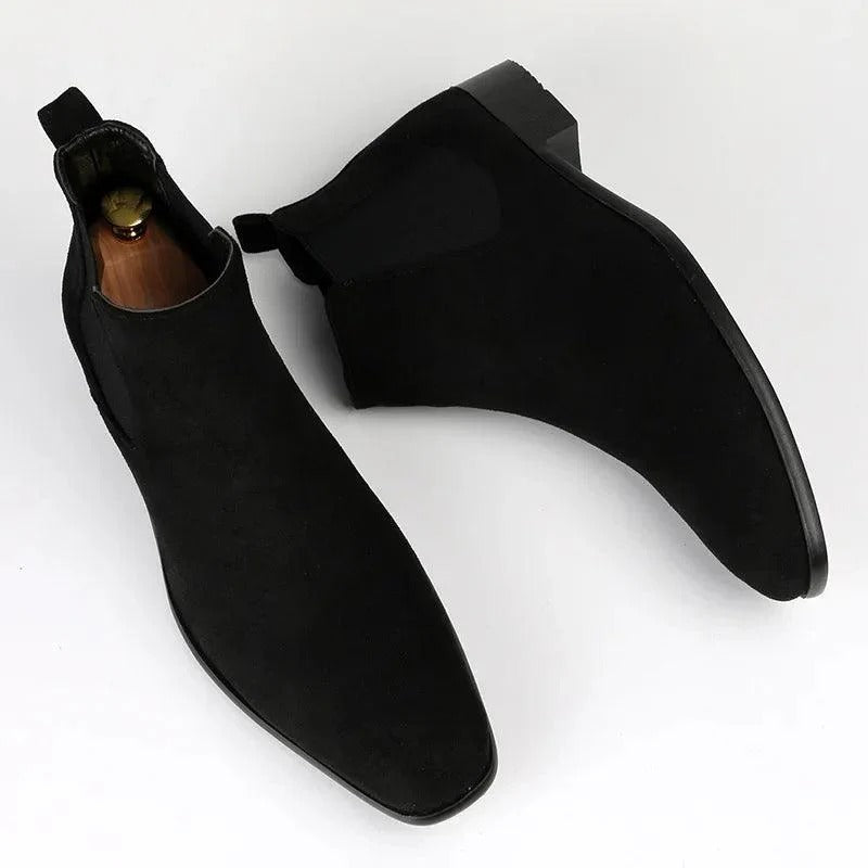 Stylish Men's Chelsea Ankle Boots Suede Style