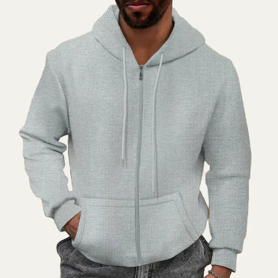 Men's Fleece Lined Zip Up Hooded Sweatshirt