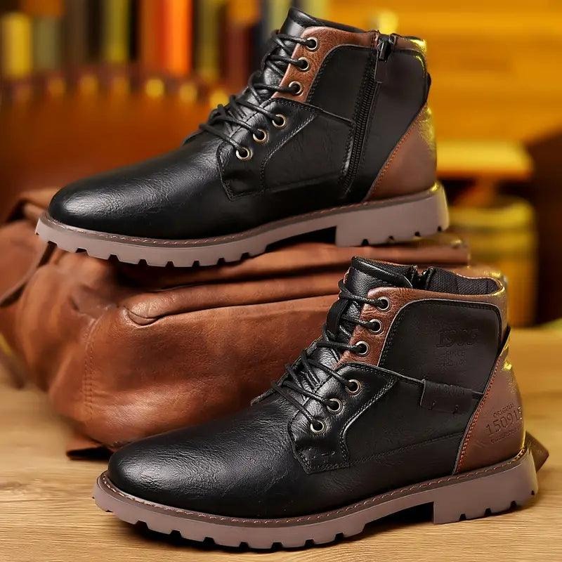 Tough Waterproof Hiking Boots with Side Zip - OutfitLondon