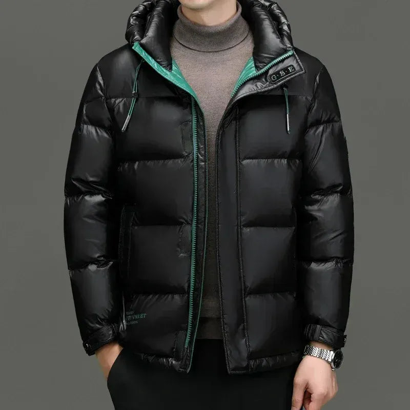 Waterproof Men's Insulated Hooded Parka Jacket