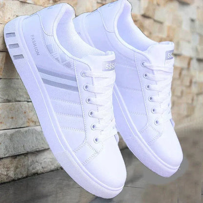 Soft Mens Running Shoes with Colorful Stripe Details