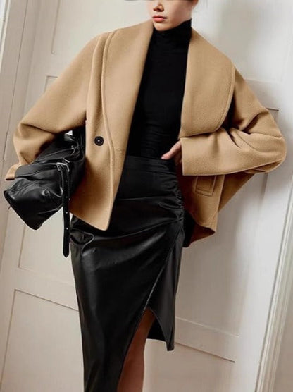 Ariya | Chic Wool Oversized Trench Coat