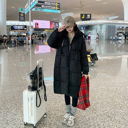 Warm Long Puffer Coat for Women