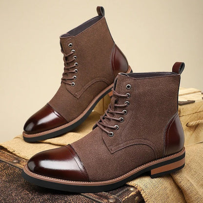 Tall Leather Mens Boots - OutfitLondon