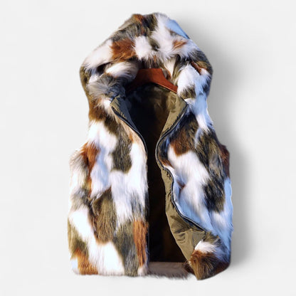 Men's Faux Fur Insulated Winter Coat
