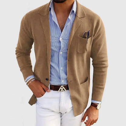 Lightweight Beige Summer Blazer for Men