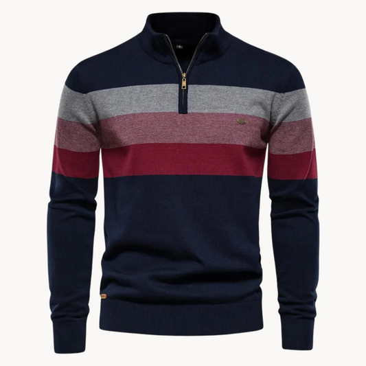 Classic Patterned Crew Neck Sweater Men - OutfitLondon