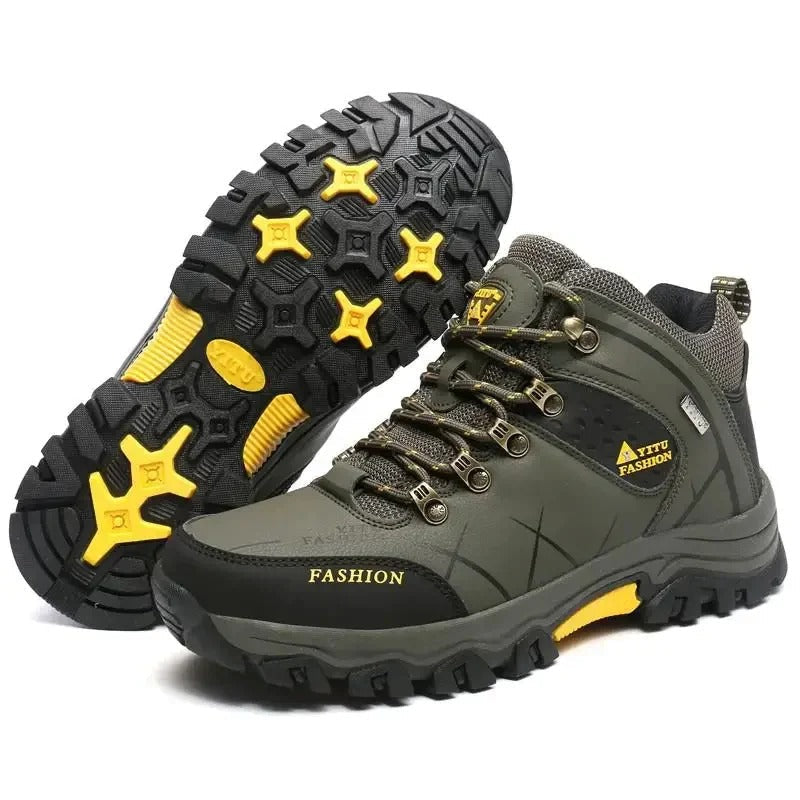 Grip Sole Mens Waterproof Hiking Boots - OutfitLondon