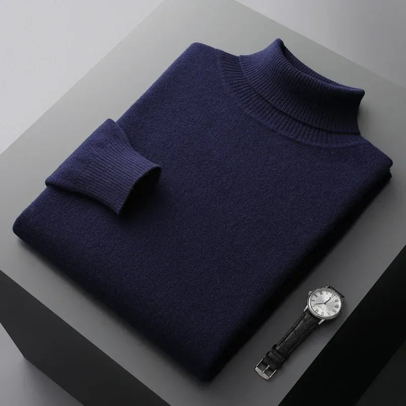 Textured Crew Neck Sweater Men