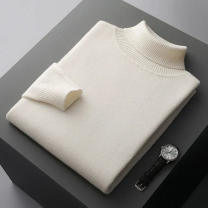 Textured Crew Neck Sweater Men