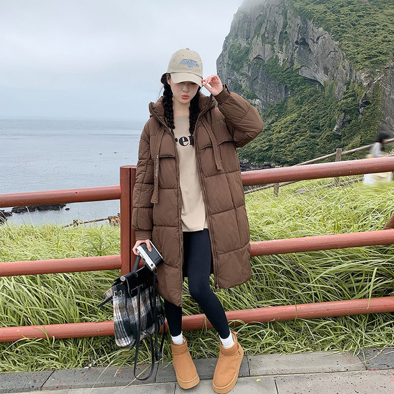 Warm Long Puffer Coat for Women